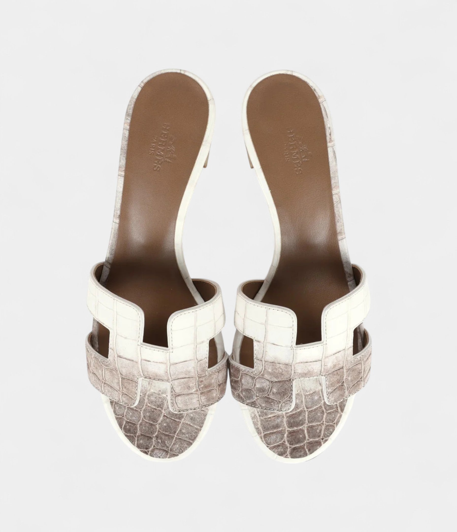 Hermès Oasis Sandal Himalaya Matte Niloticus Crocodile 37 EU