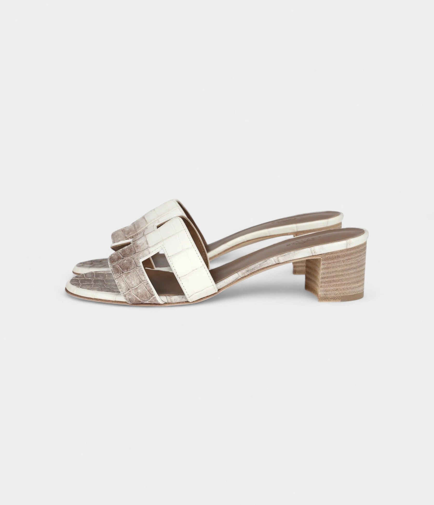 Hermès Oasis Sandal Himalaya Matte Niloticus Crocodile 37 EU