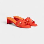 Hermès Oasis Sandals Calfskin- Rouge Ecarlate