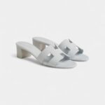 Hermès Oasis Sandals Epsom Calfskin Blue Glacier
