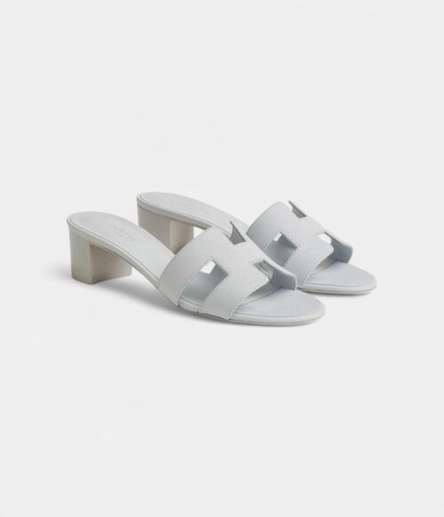Hermès Oasis Sandals Epsom Calfskin Blue Glacier