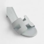 Hermès Oasis Sandals Epsom Calfskin Blue Glacier