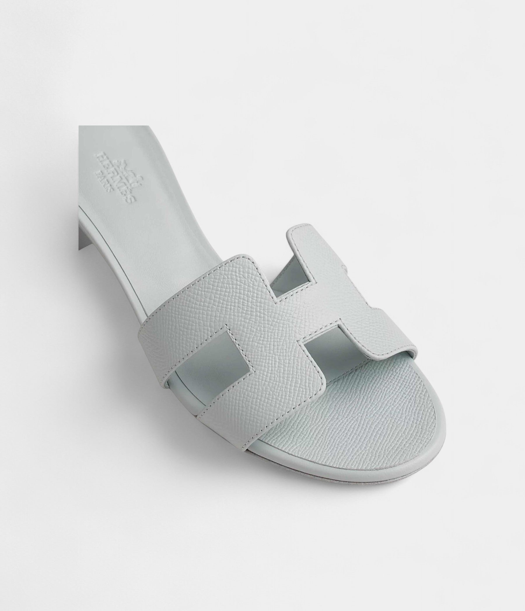 Hermès Oasis Sandals Epsom Calfskin Blue Glacier