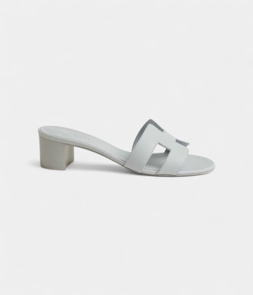 Hermès Oasis Sandals Epsom Calfskin Blue Glacier