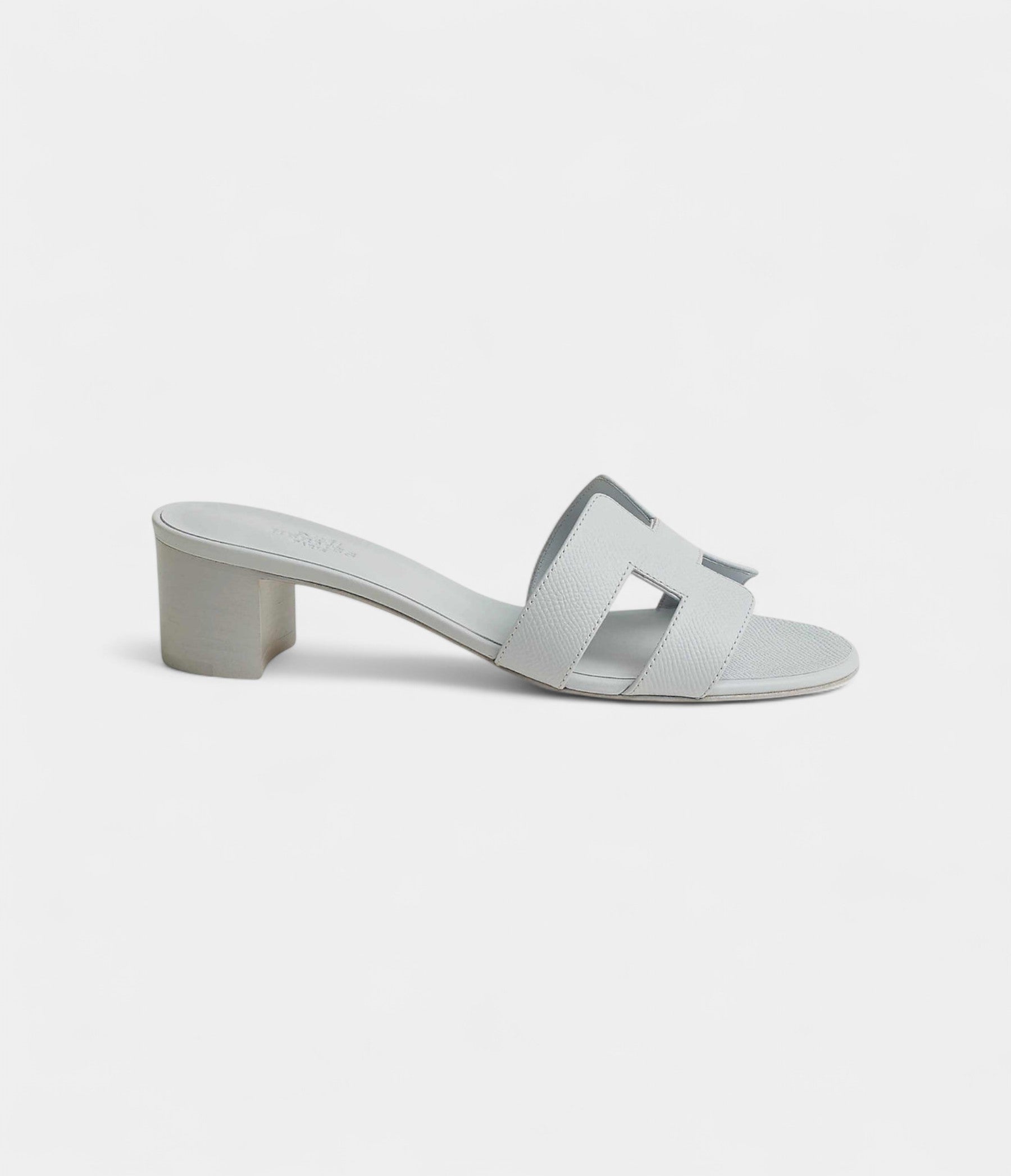 Hermès Oasis Sandals Epsom Calfskin Blue Glacier