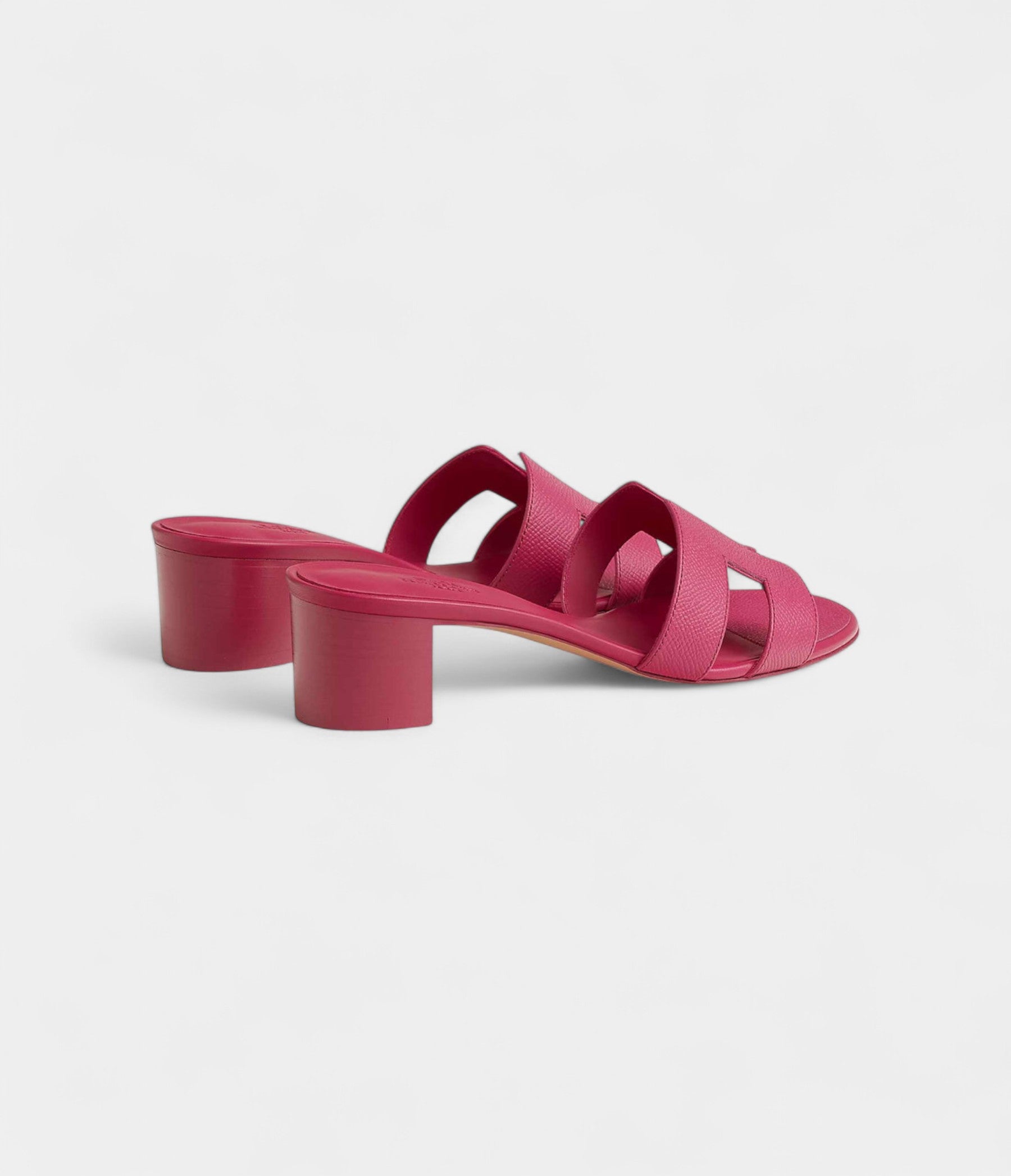 Hermès Oasis Sandals Epsom Calfskin Rose Bougainvillier