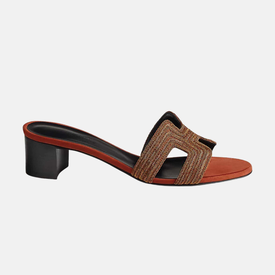 Hermès Oasis Sandals Goatskin Suede and Fire Red-of Turin