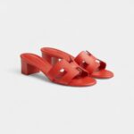 Hermès Oasis Sandals Orange-capucine in Calfskin Leather