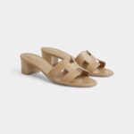 Hermès Oasis Sandals Premium Calfskin Leather With H-cut Design