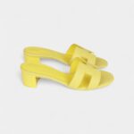Hermès Oasis Sandals Lime Epsom 37