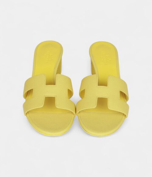 Hermès Oasis Sandals Lime Epsom 37