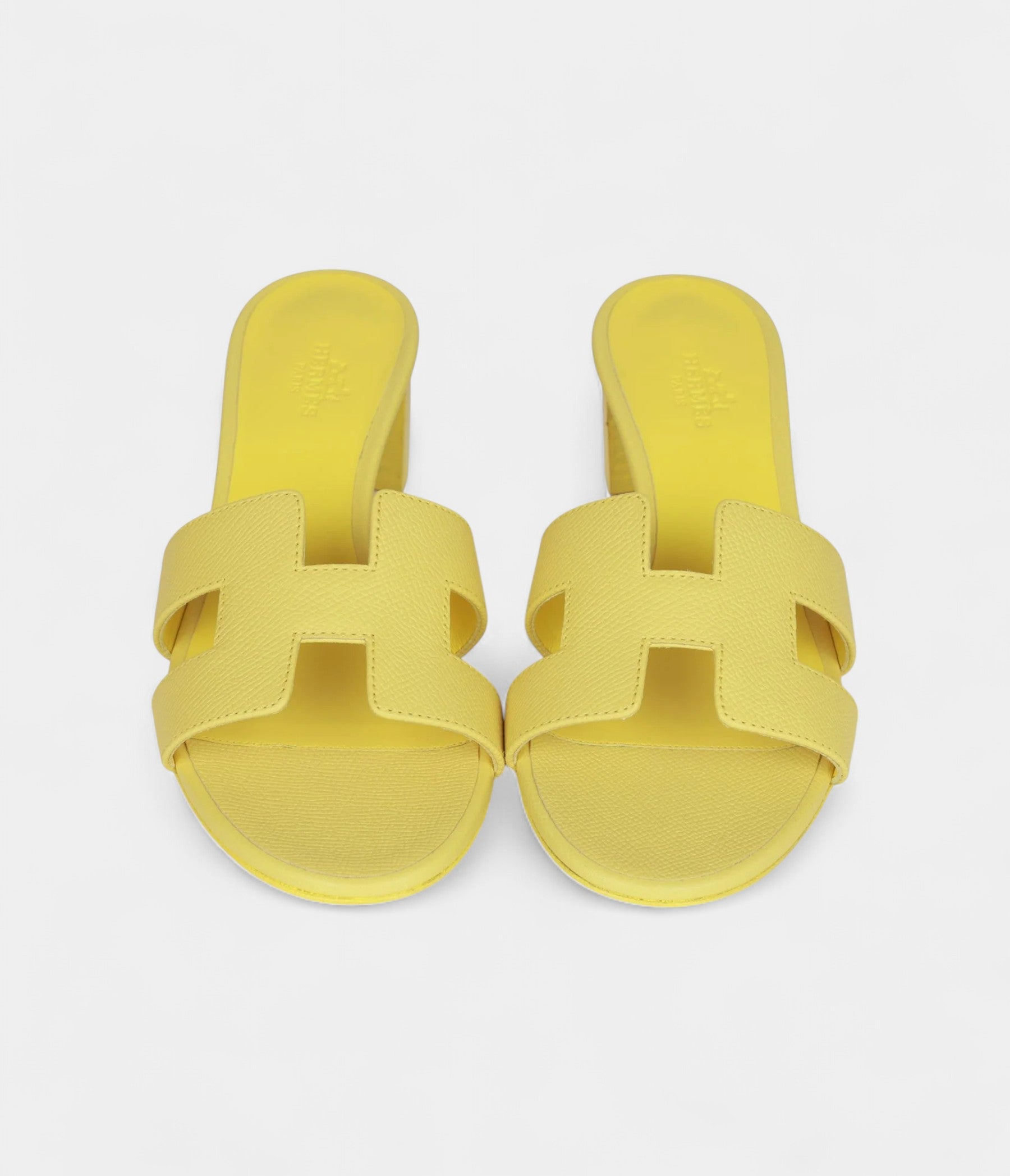 Hermès Oasis Sandals Lime Epsom 37
