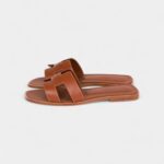 Hermès Oran Sandals Gold Box Calfskin 36