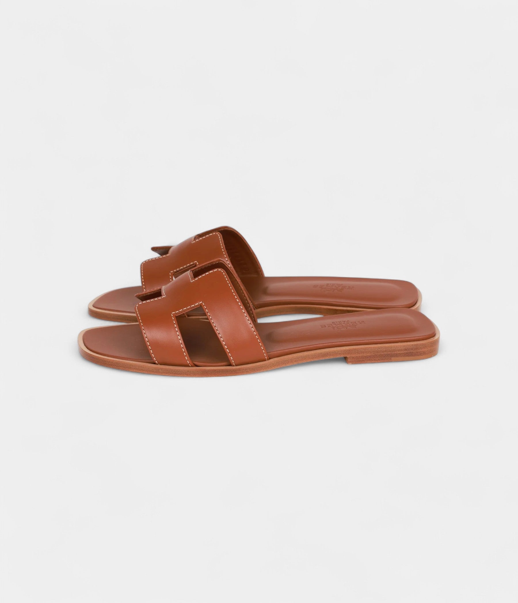Hermès Oran Sandals Gold Box Calfskin 36