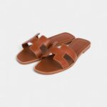 Hermès Oran Sandals Gold Box Calfskin 36
