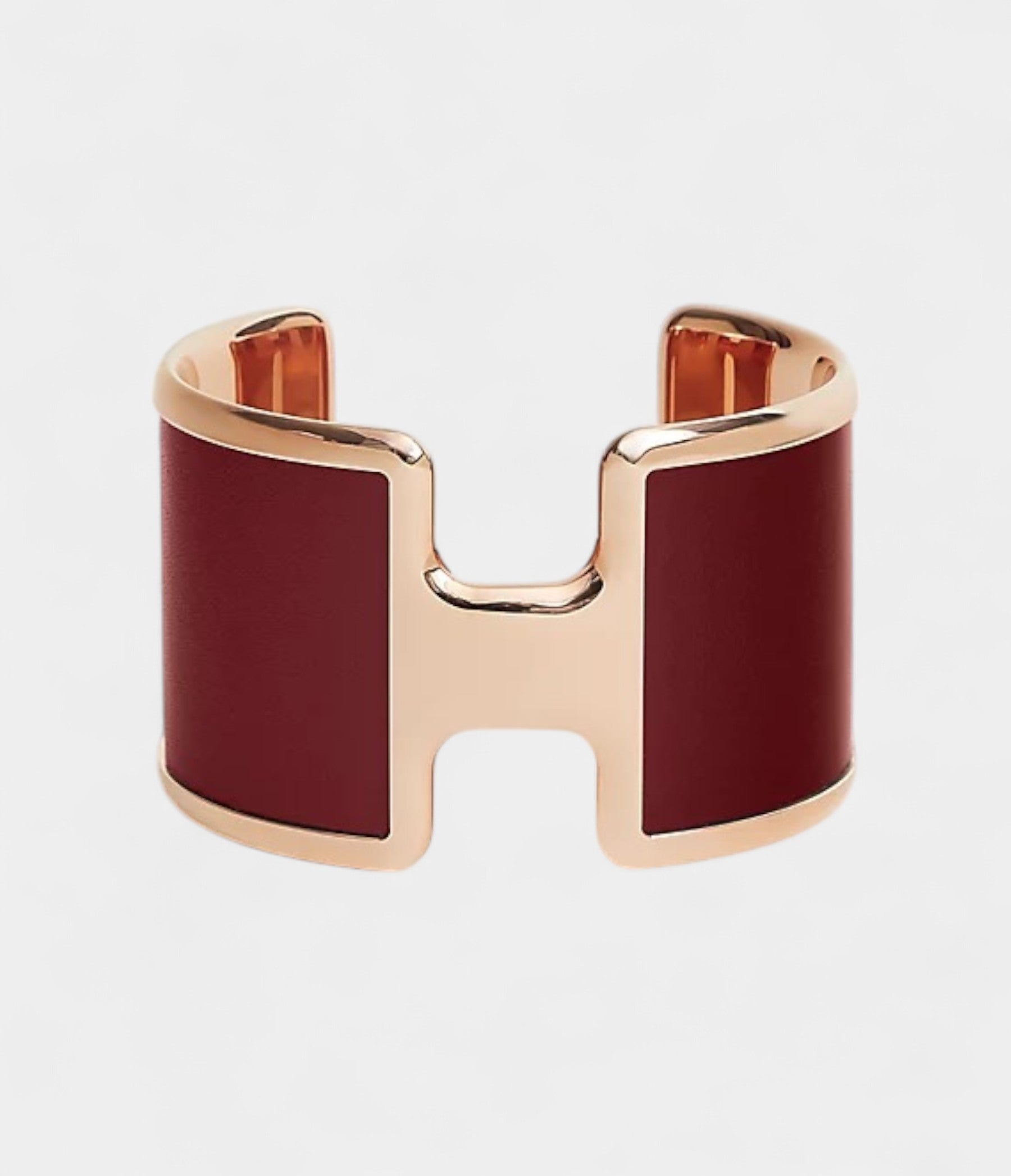 Hermès Olympe Cuff Bracelet Rouge H
