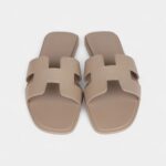 Hermès Oran Sandal Beige Mastic Calfskin 37 EU