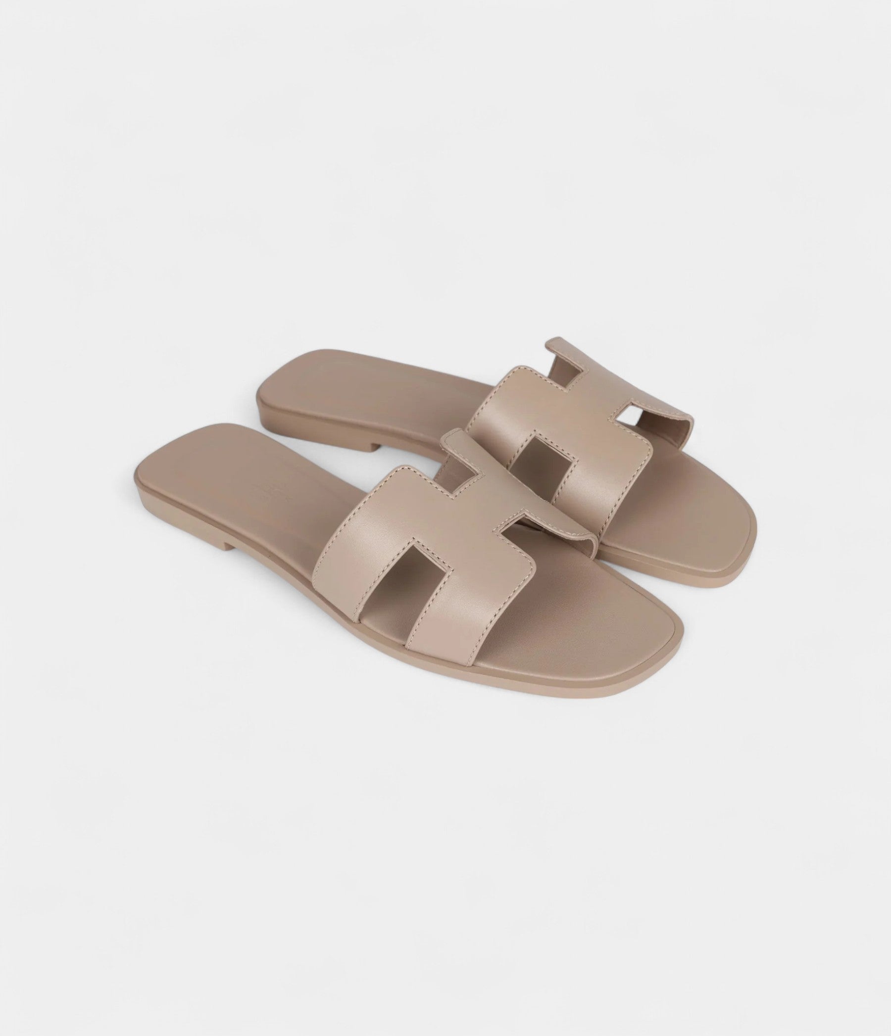 Hermès Oran Sandal Beige Mastic Calfskin 37 EU