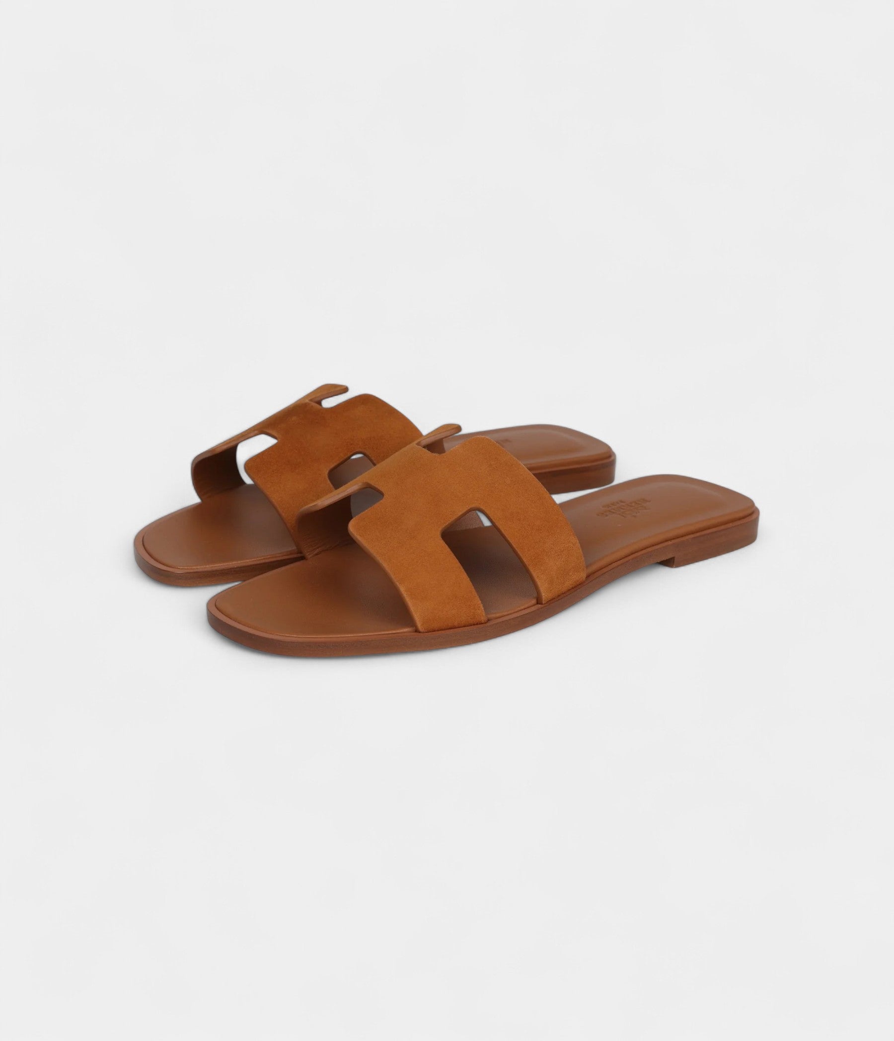Hermès Oran Sandal Natural Suede Goatskin 37 EU