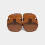Hermès Oran Sandal Natural Suede Goatskin 37 EU