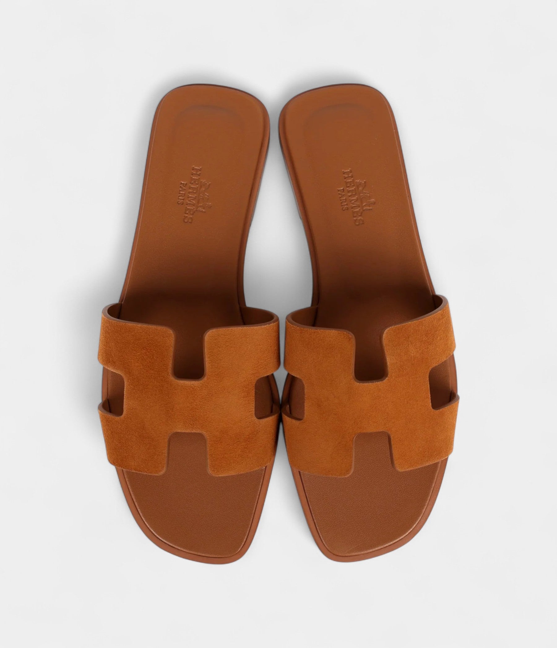 Hermès Oran Sandal Natural Suede Goatskin 37 EU