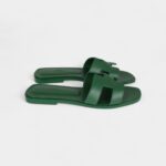 Hermès Oran Sandal Vert Electrique Calfskin 38 EU