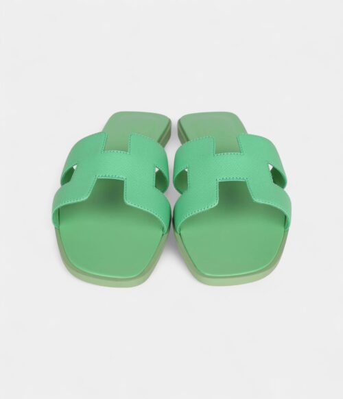Hermès Oran Sandal Vert Promme Epsom 39 EU
