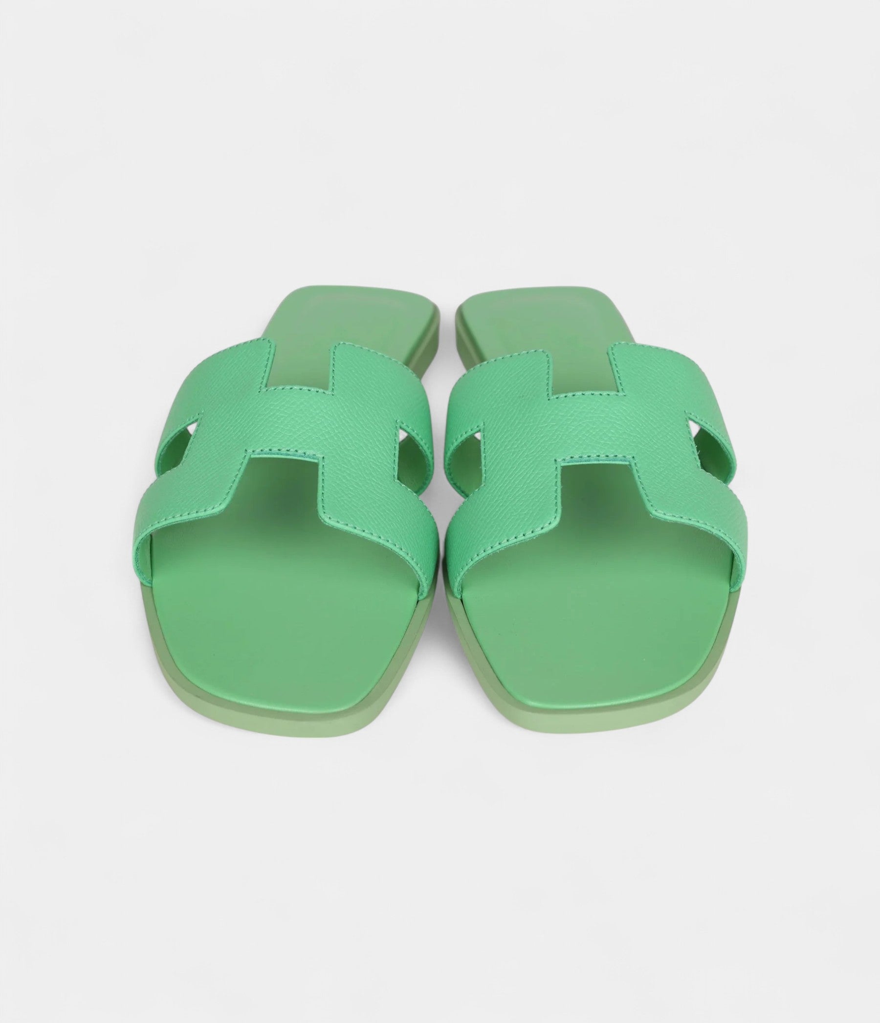 Hermès Oran Sandal Vert Promme Epsom 39 EU
