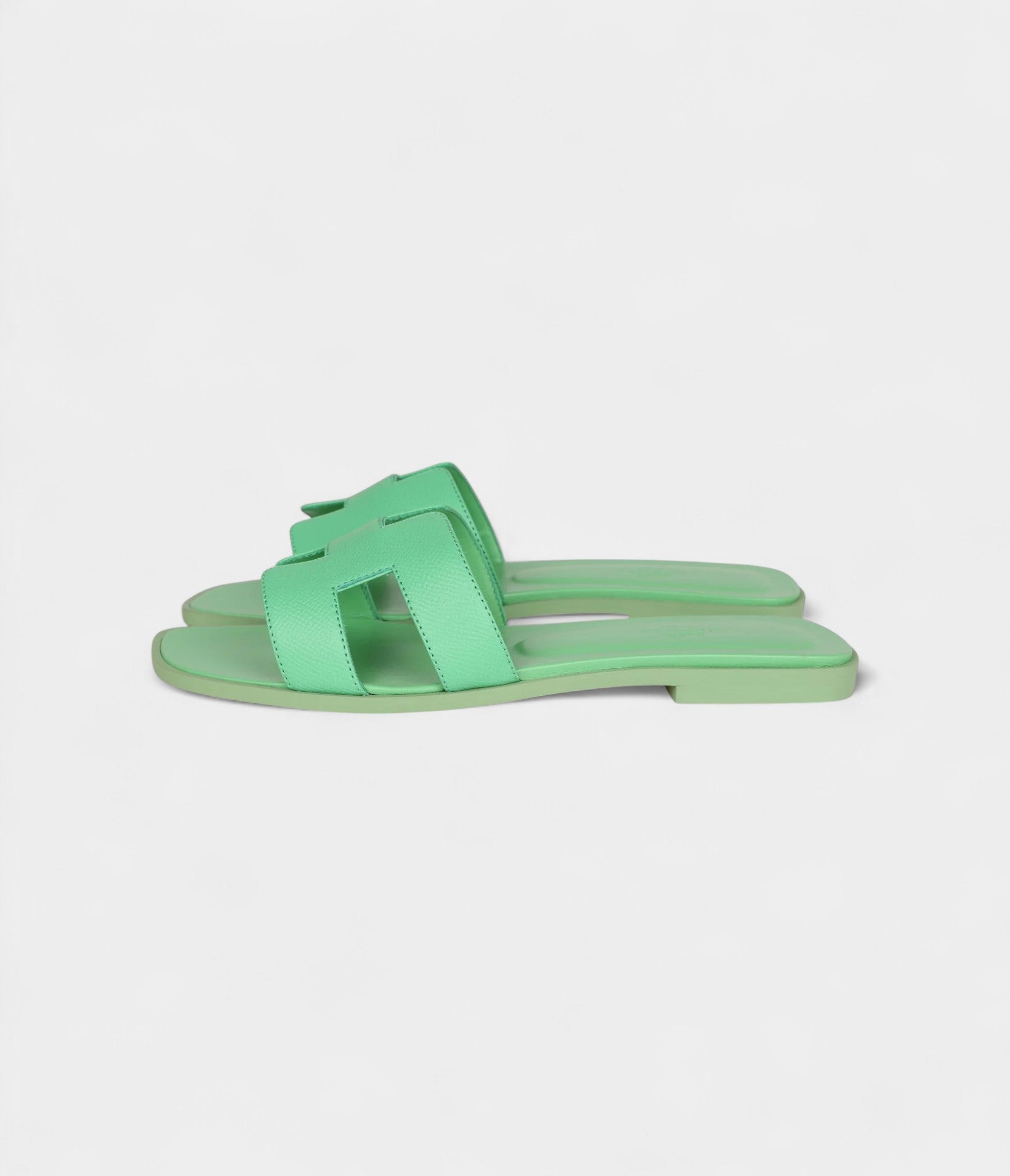 Hermès Oran Sandal Vert Promme Epsom 39 EU