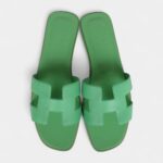 Hermès Oran Sandal Vert Promme Epsom 39 EU