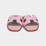 Hermès Oran Sandals Bubblegum Matte Alligator 37 EU