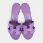 Hermès Oasis Sandals Violet Calfskin 36.5 EU