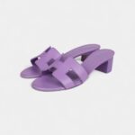 Hermès Oasis Sandals Violet Calfskin 36.5 EU