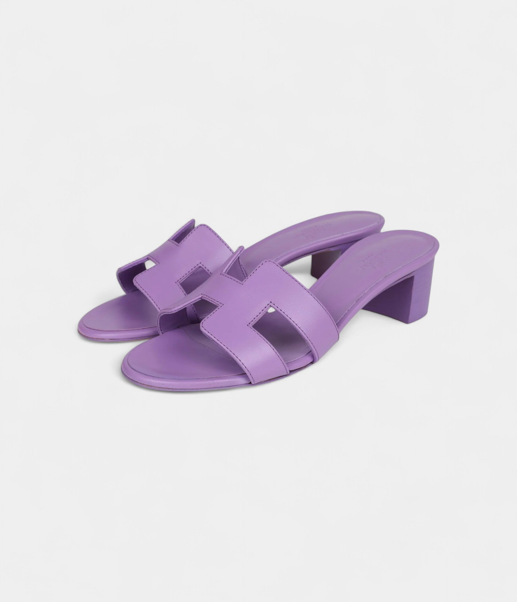 Hermès Oasis Sandals Violet Calfskin 36.5 EU