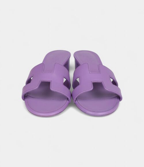 Hermès Oasis Sandals Violet Calfskin 36.5 EU