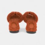 Hermès Oran Sandals Cognac Woolskin 36.5