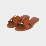 Hermès Oran Sandals Gold Box Calfskin 36.5