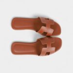 Hermès Oran Sandals Gold Box Calfskin 36.5