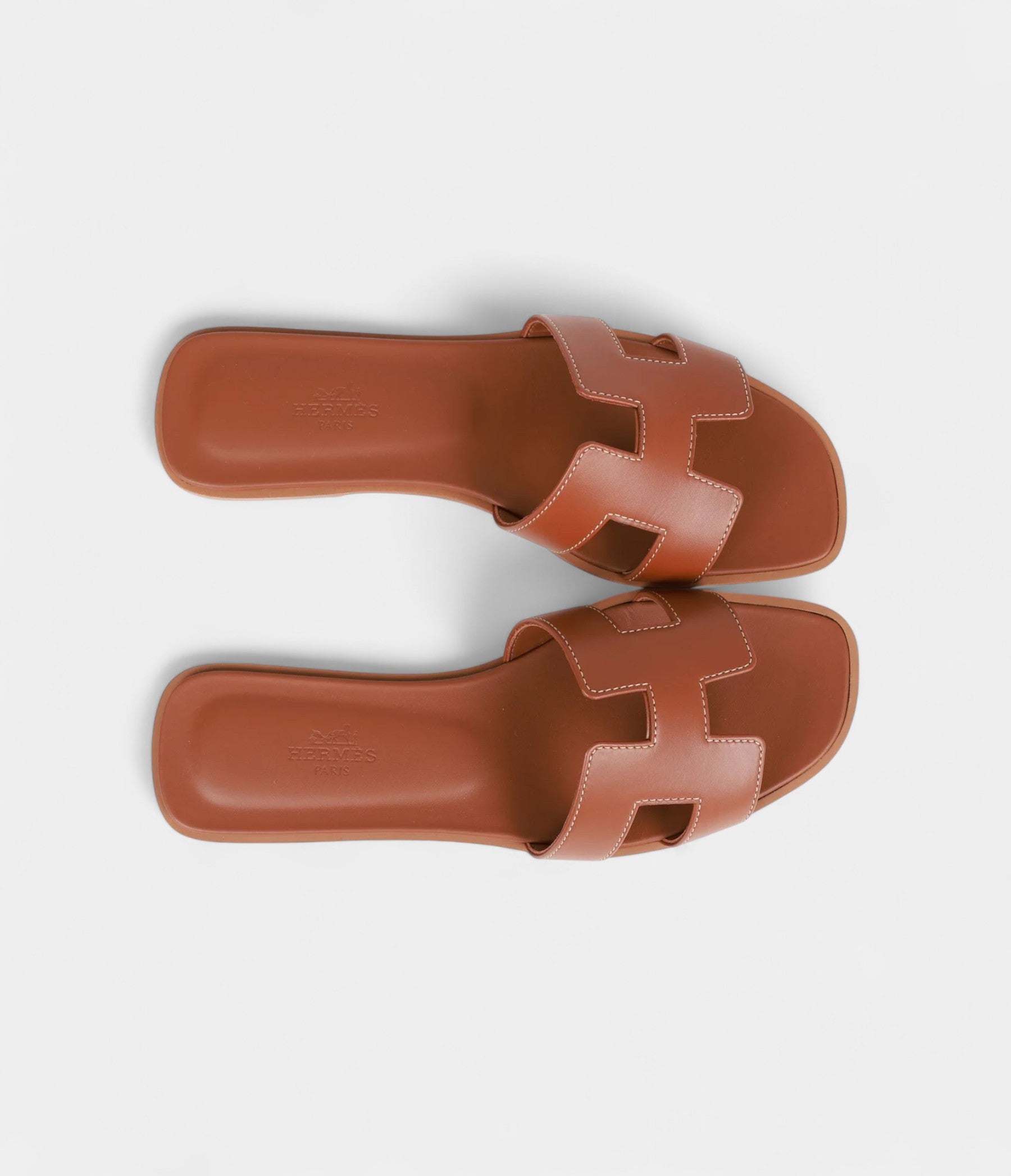 Hermès Oran Sandals Gold Box Calfskin 36.5