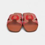 Hermès Oran Sandals Multicolored Terracotta Calfskin 37.5 EU
