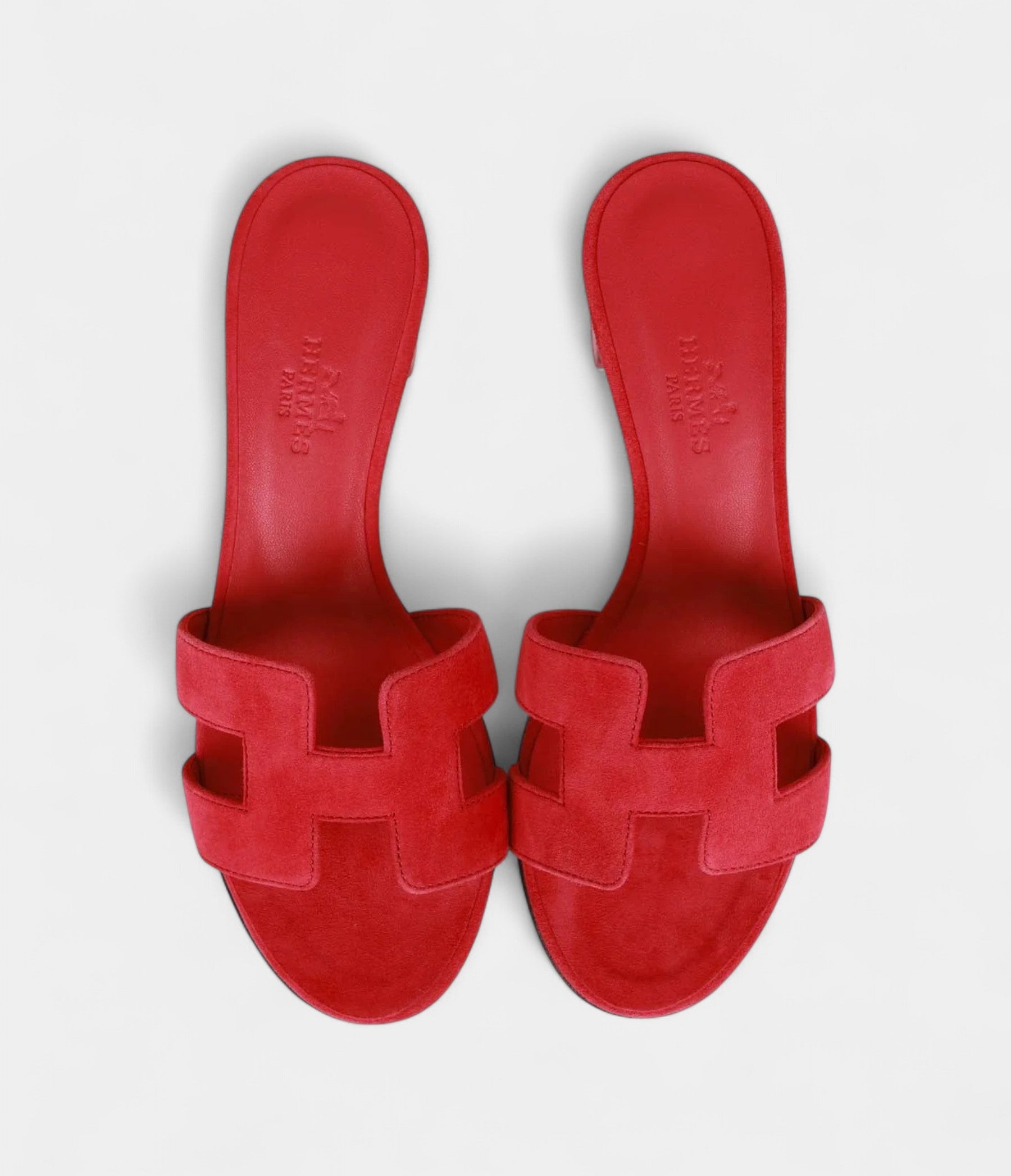 Hermès Oasis Sandals Rose Framboise Gradient Heels 35