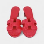 Hermès Oasis Sandals Rose Framboise Gradient Heels 35