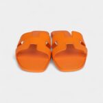 Hermès Oran Sandals Orange Sunset Epsom 42 EU