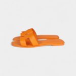 Hermès Oran Sandals Orange Sunset Epsom 42 EU