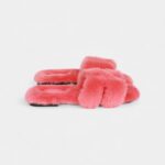 Hermès Oran Sandals Rose Du Désert Woolskin 37