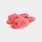 Hermès Oran Sandals Rose Du Désert Woolskin 37
