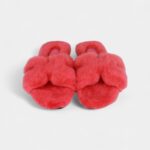 Hermès Oran Sandals Rose Du Désert Woolskin 37