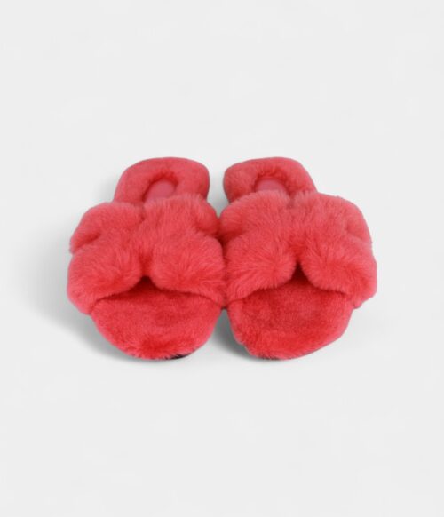 Hermès Oran Sandals Rose Du Désert Woolskin 37