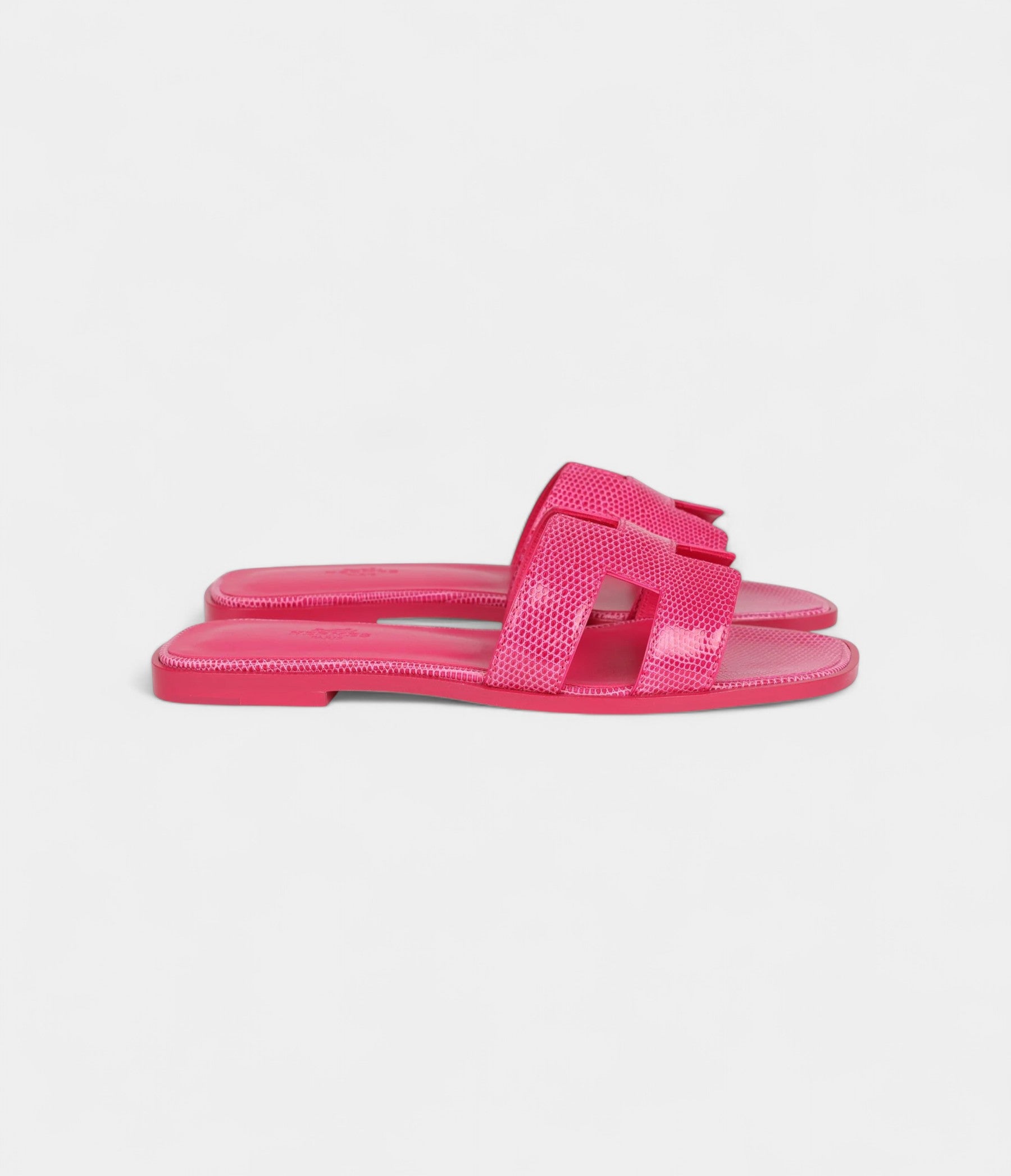 HermesOranSandalsRoseFlashLizard38.5EU_4.jpg Hermès Oran Sandals Rose Flash Lizard 38.5 EU