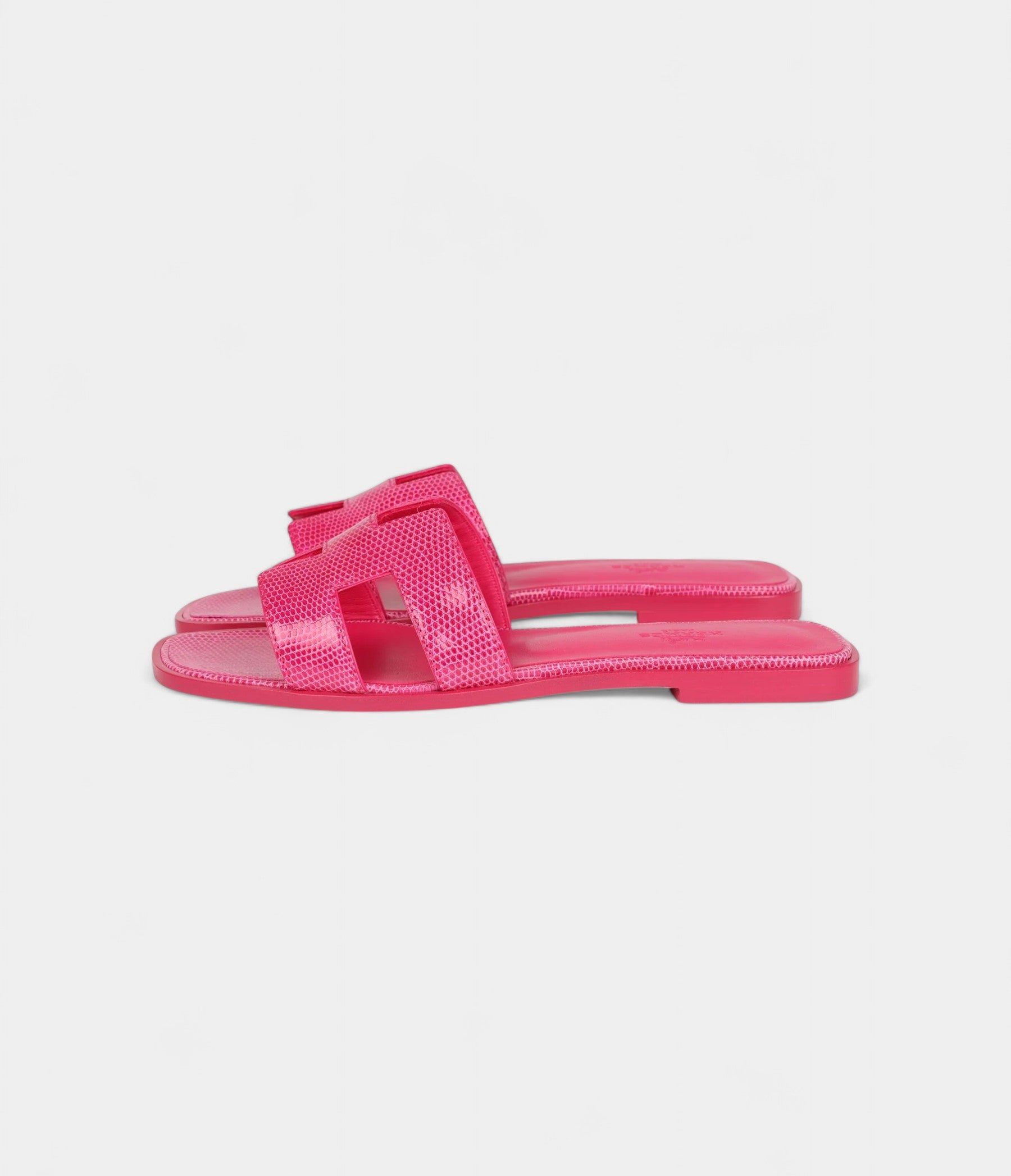 HermesOranSandalsRoseFlashLizard38.5EU_7.jpg Hermès Oran Sandals Rose Flash Lizard 38.5 EU